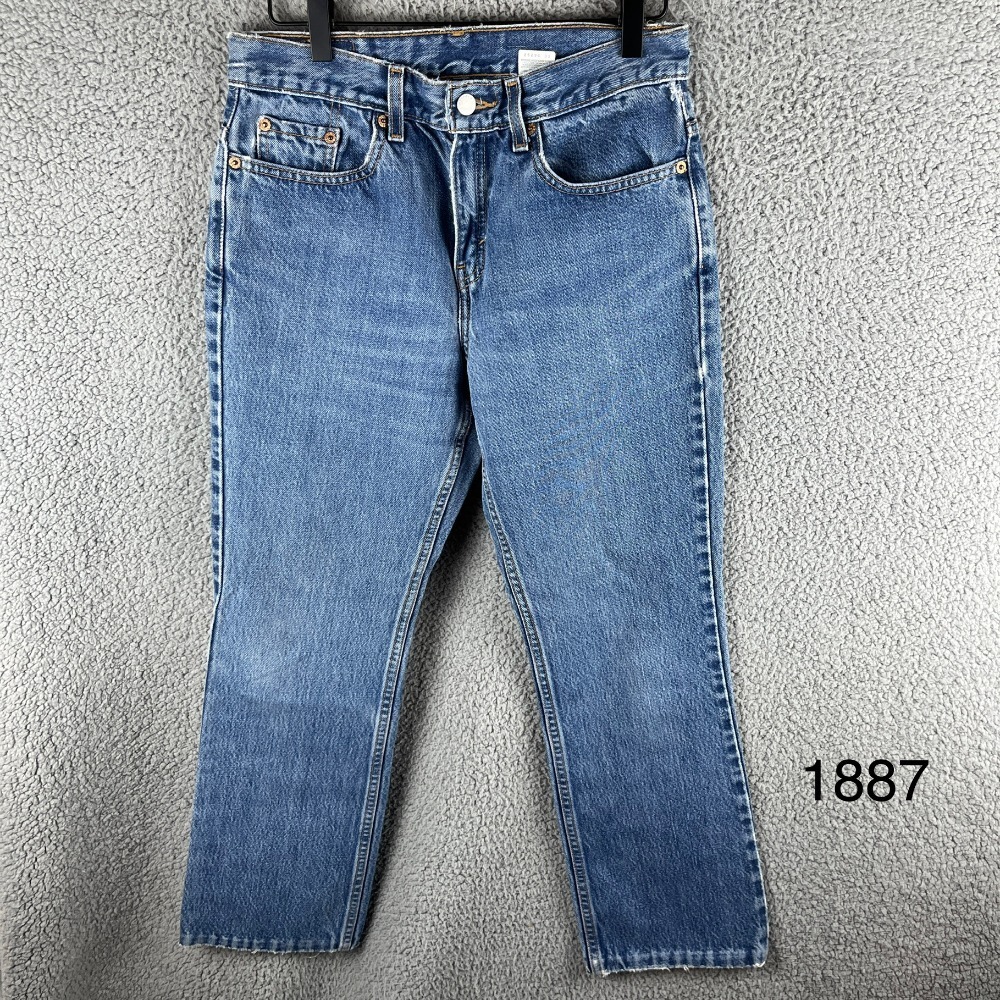 Levi's 505 Vintage Regular‎ Fit Jeans Straight Leg Denim Women's Size 29x25.5